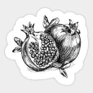 Pomegranate Print Sticker